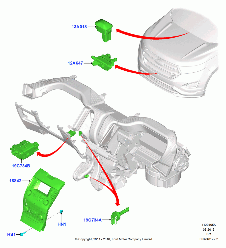 05A - Heater & Air Conditioning Controls, Manual Air Conditioning, Human Machine Interface 2; 19/JAN/2015