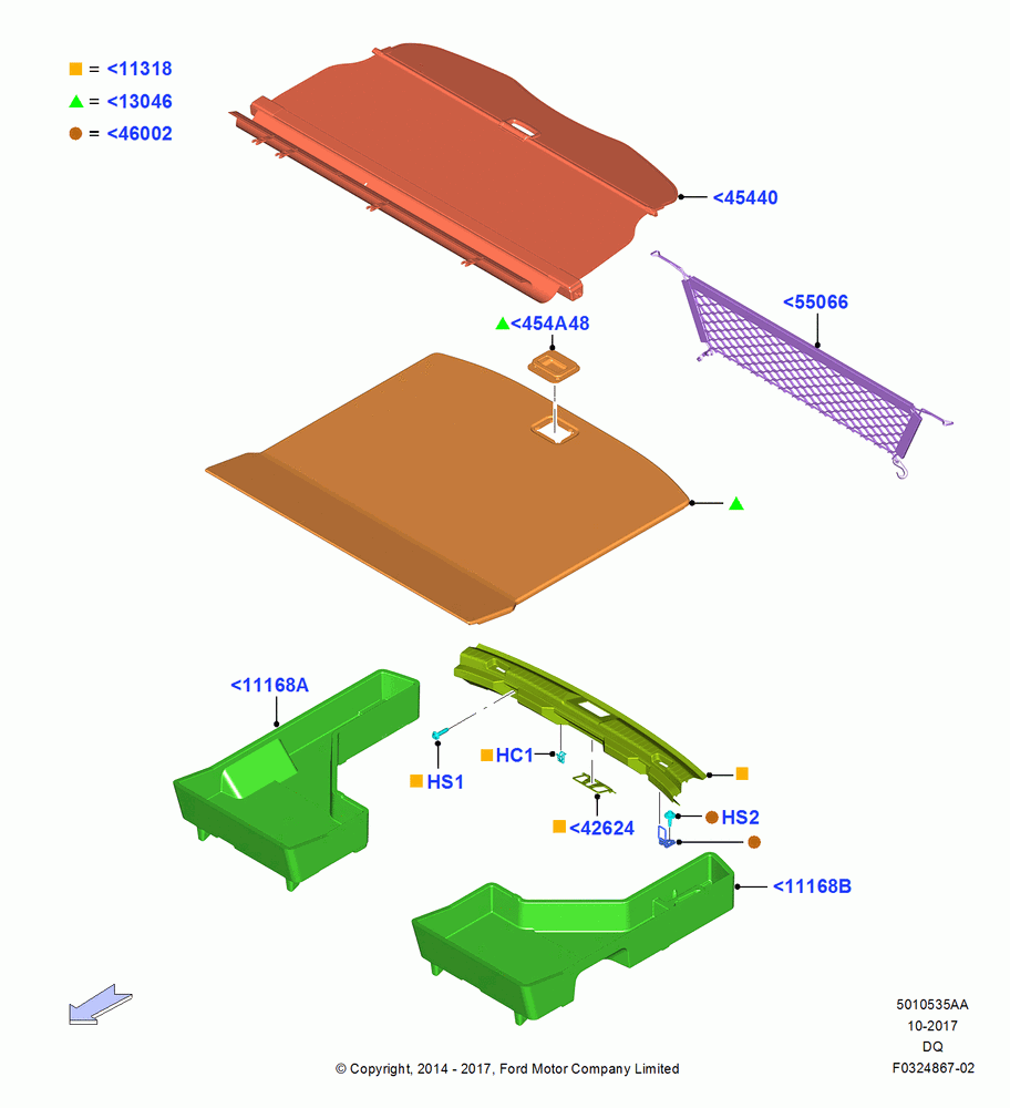 35AA - Load Compartment Trim, North American Markets; 19/JAN/2015-04/JAN/2016