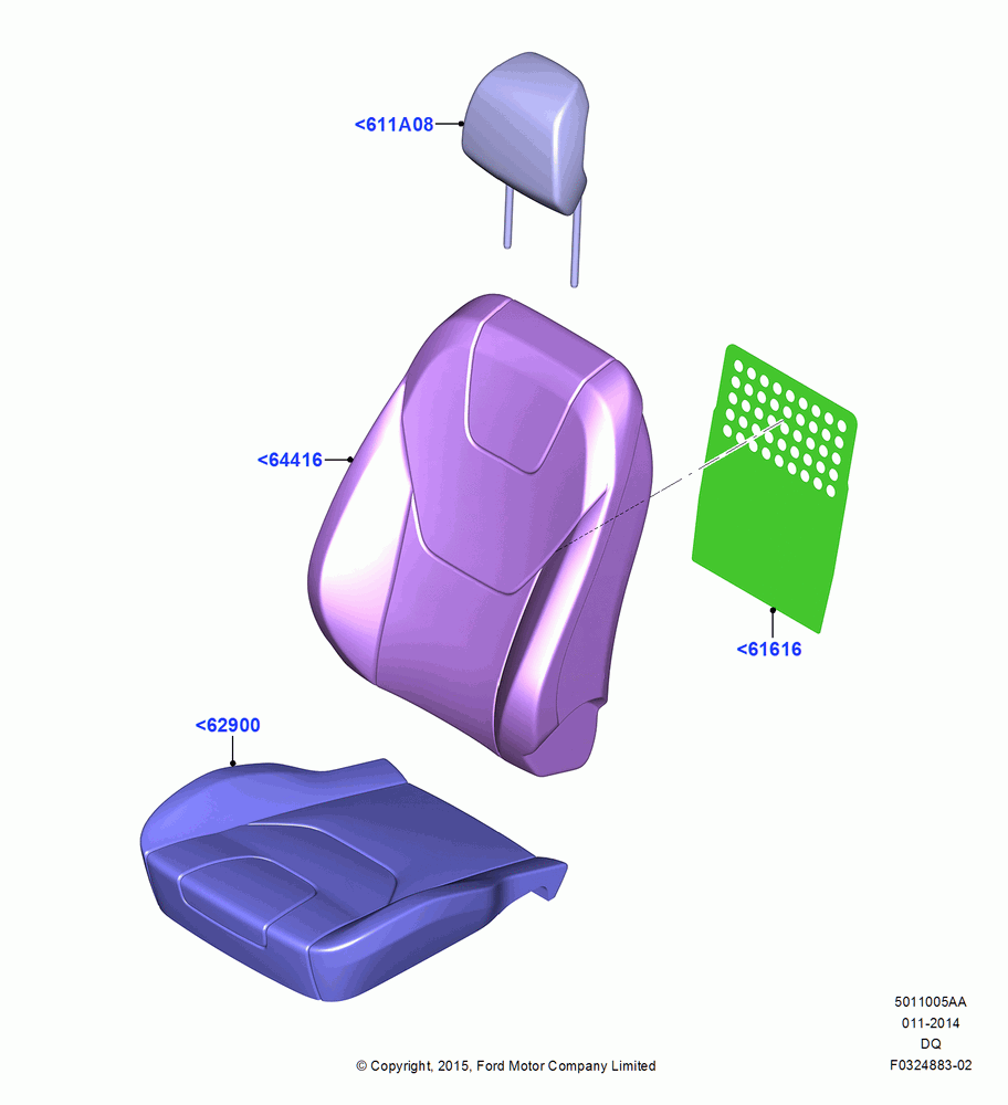 05AA - Front Seat Covers; 19/JAN/2015