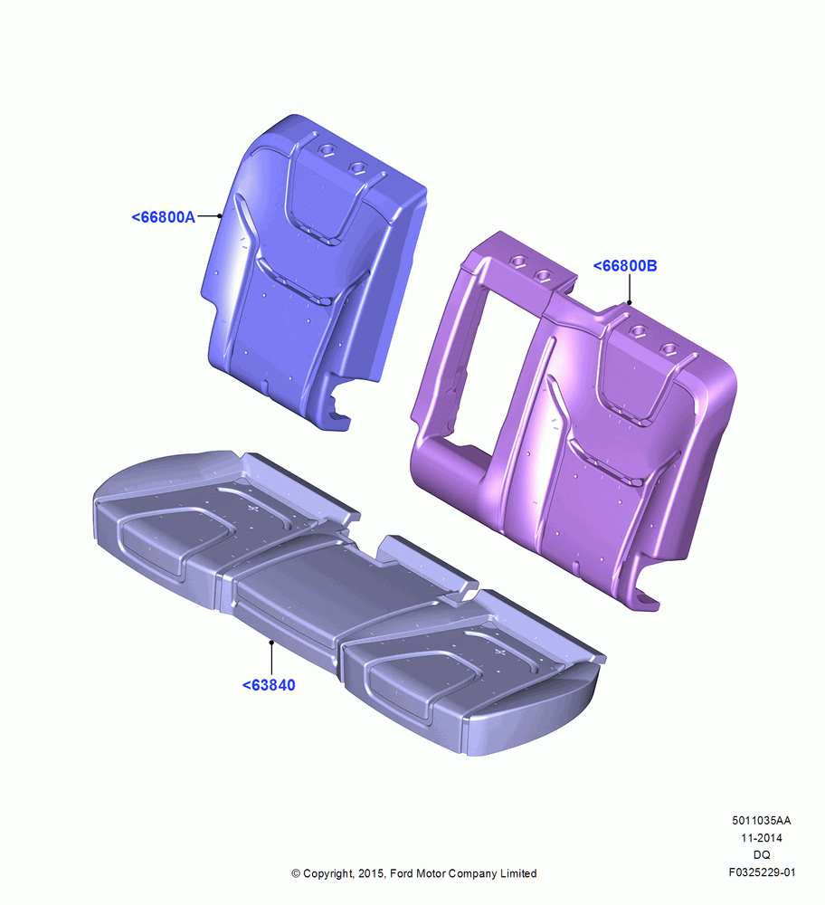 35AA - Rear Seat Pads/Valances & Heating, Less Rear Heated Seat; 19/JAN/2015