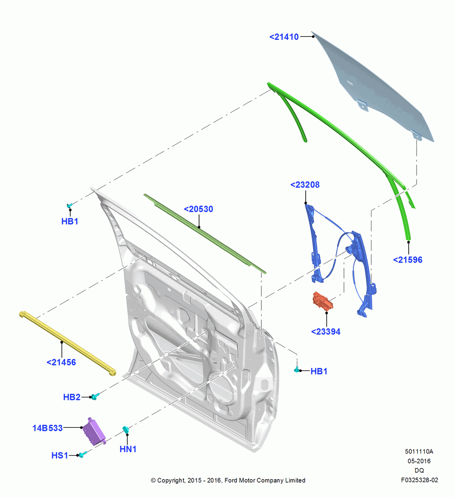 10A - Front Door Glass & Window Controls; 19/JAN/2015