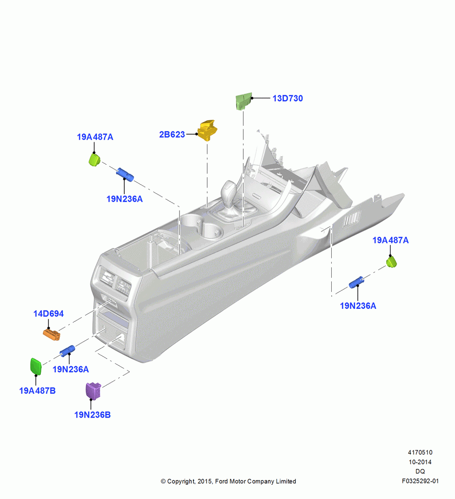 10A - Console Related Parts, North American Markets; 19/JAN/2015