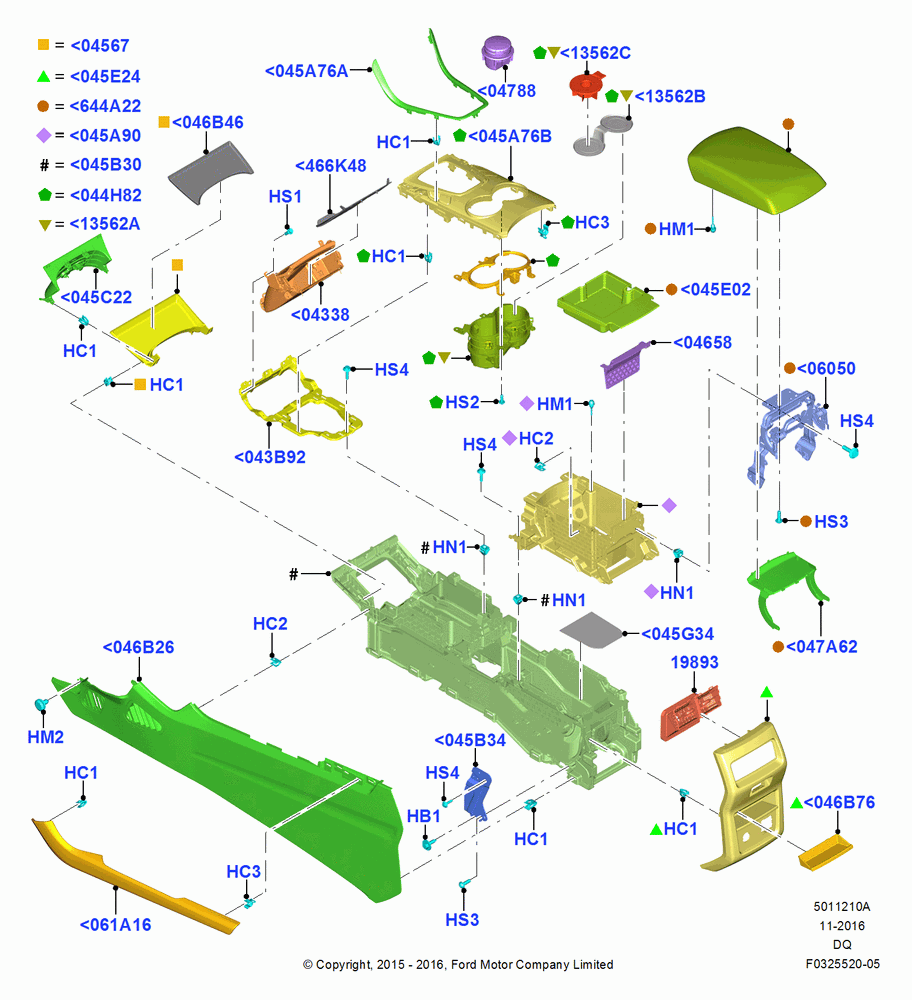 10A - Console - Floor; 19/JAN/2015-06/SEP/2018