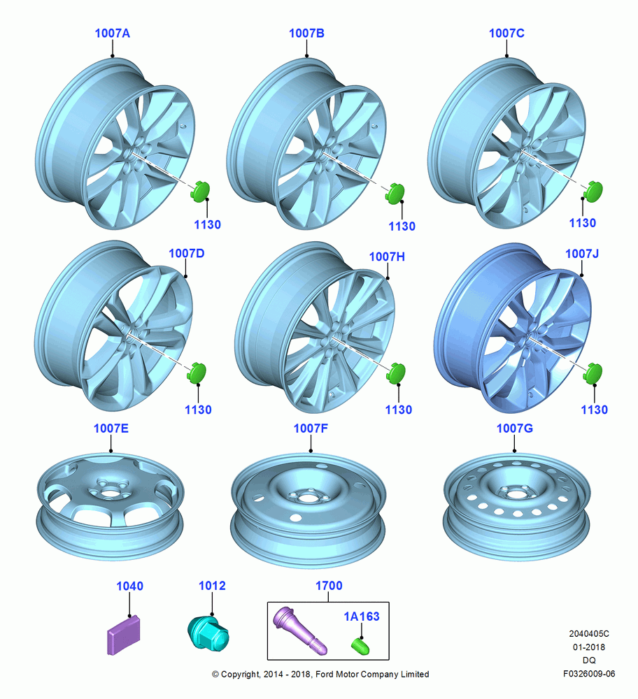 05C - Wheels, All 20" Wheels; 19/JAN/2015-06/SEP/2018