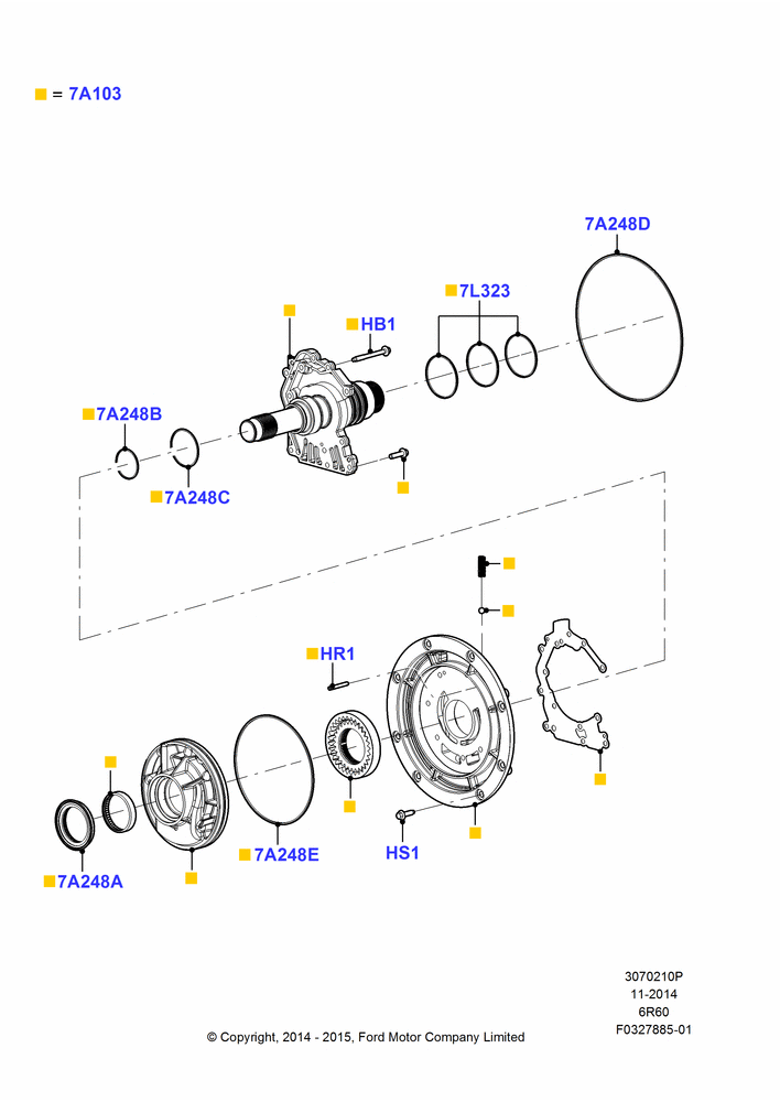Transmission Pump Assy, 6 Speed Auto Transmission (6R140)