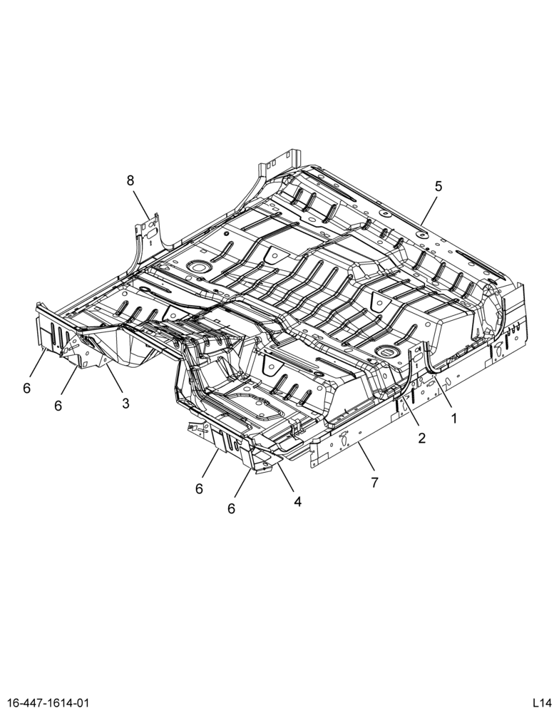 ..UNDERBODY,ASM , CREW CAB (Intl. 3738024C93)