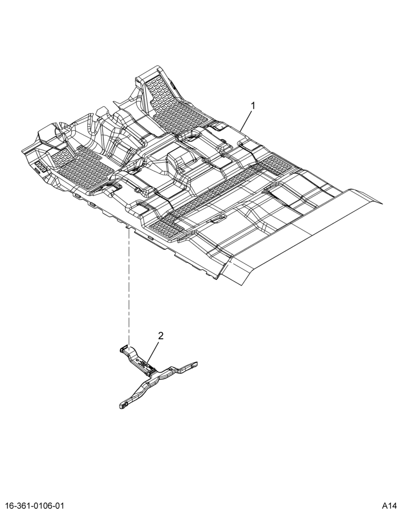 ..MAT,FLOOR , ASSY, CC W/DUCT (Intl. 3930684C93)