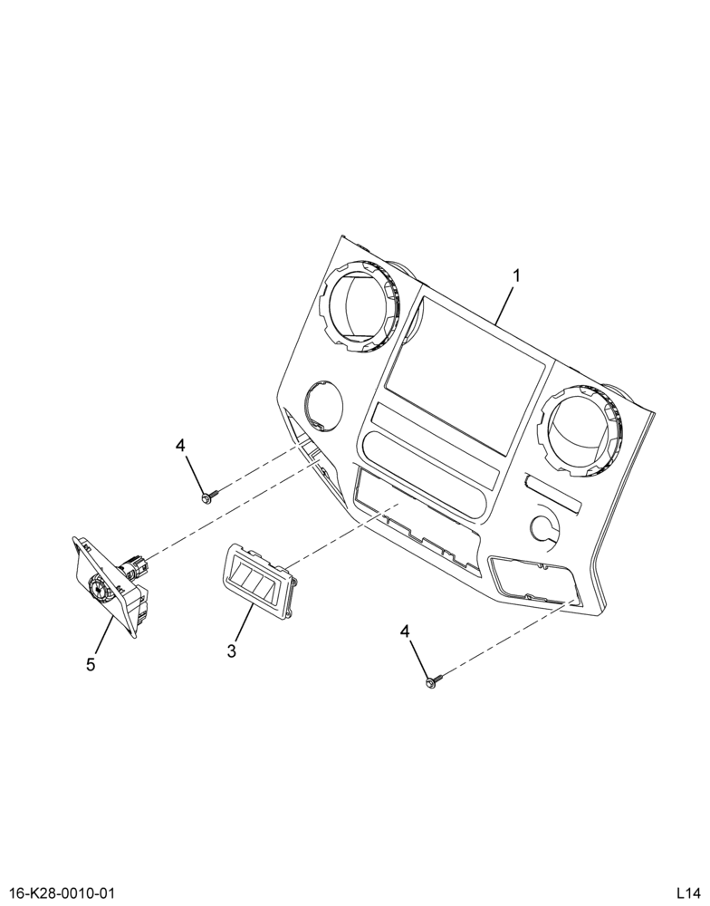 ..IP , ASSY UPPER CENTER FINI (Intl. 3712809F95)