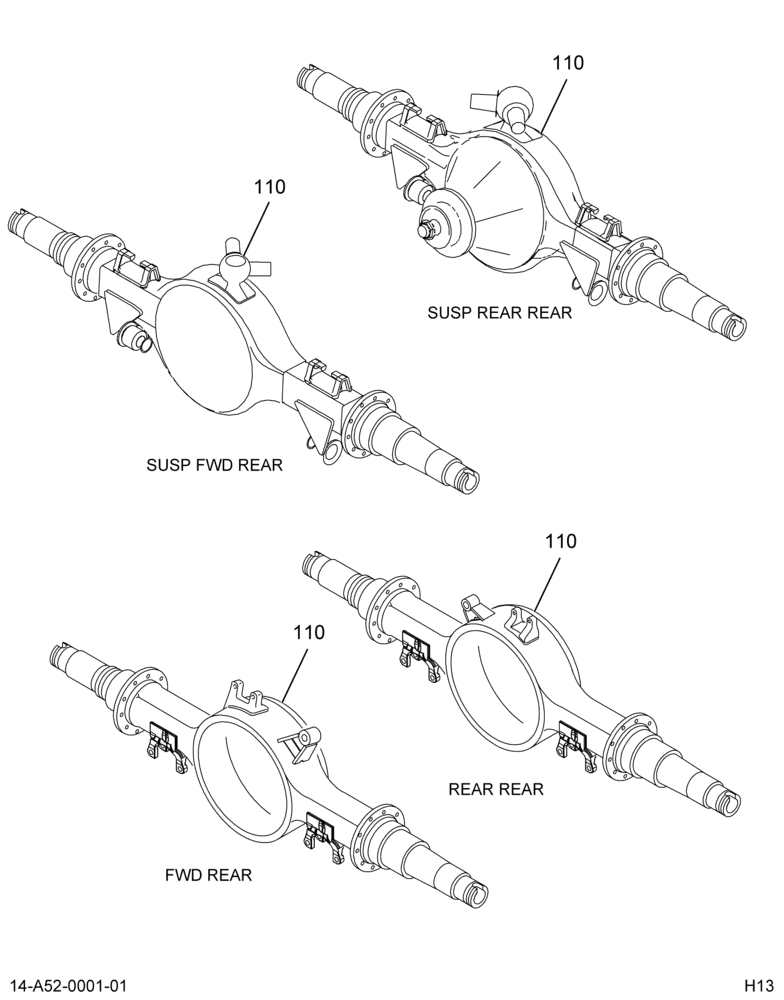 DIFF CARRIER; INTMD RR AXLE