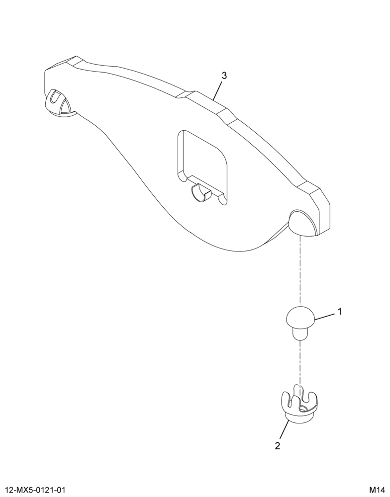 ..........ARM ASM EXHAUST ROCKER (8C3Z-6564-B)