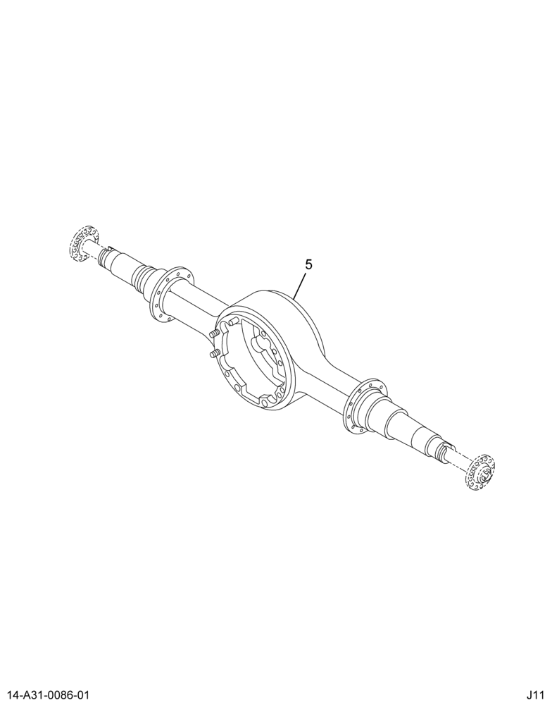 AXLE HSG; FWD RR,(OMIT)