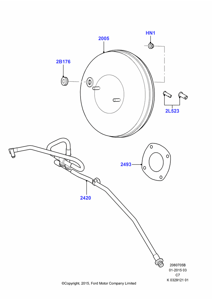 05B - Brake Booster, (+)"CDN/PR/USA"; 01/APR/2009