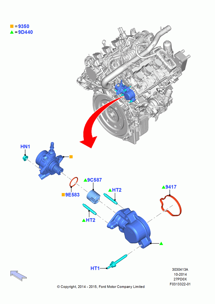 13A - Fuel Injection Pump-Engine Mounted, 2.7L DOHC 4V DI GT V6 GAS/FFV; 19/JAN/2015-06/SEP/2018