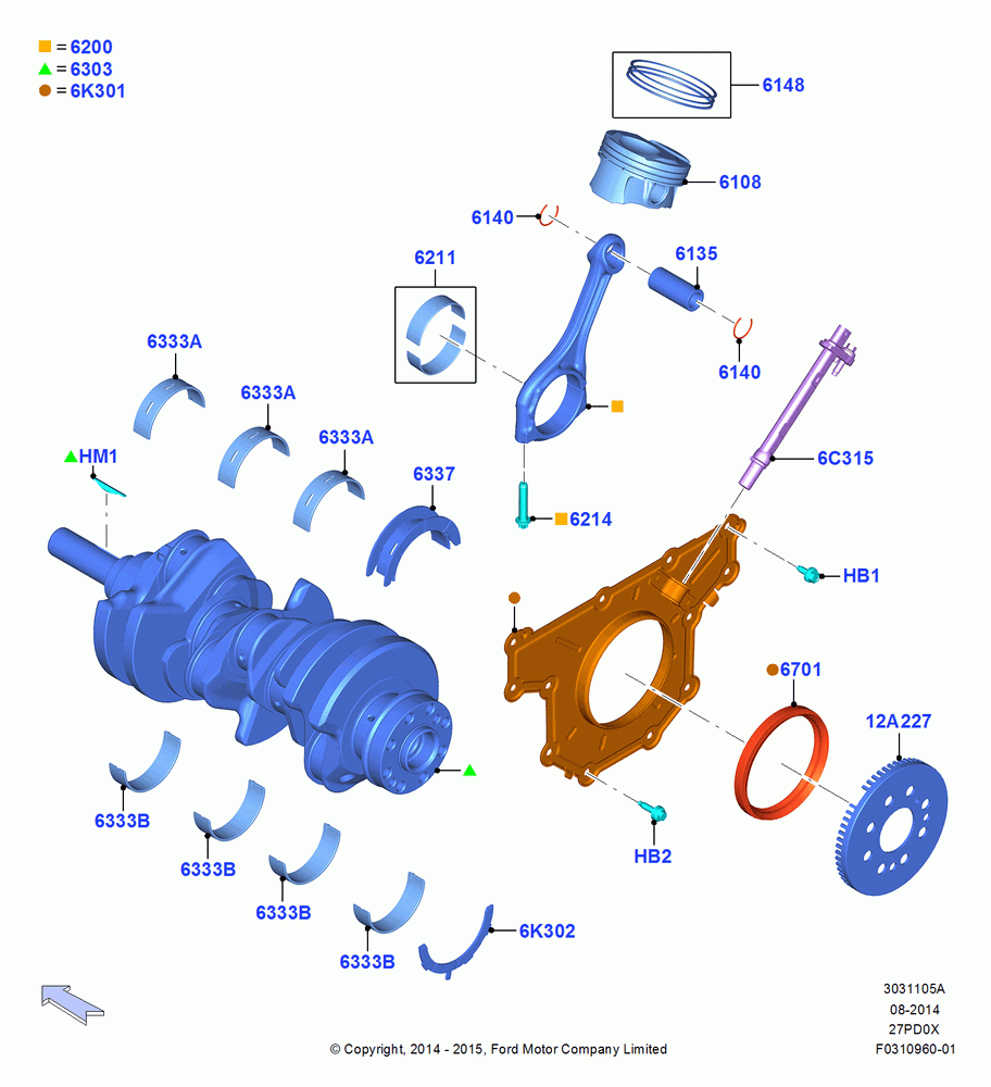 05A - Crankshaft/Pistons and Bearings; 19/JAN/2015