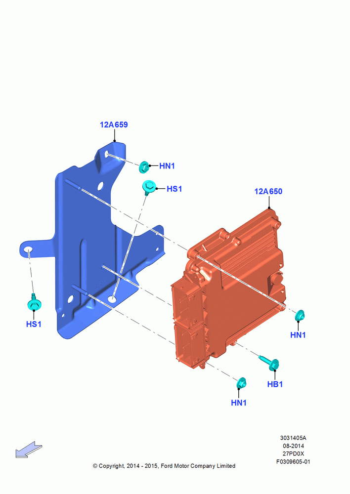 05A - Engine Modules and Sensors, 2.7L DOHC 4V DI GT V6 GAS/FFV; 19/JAN/2015