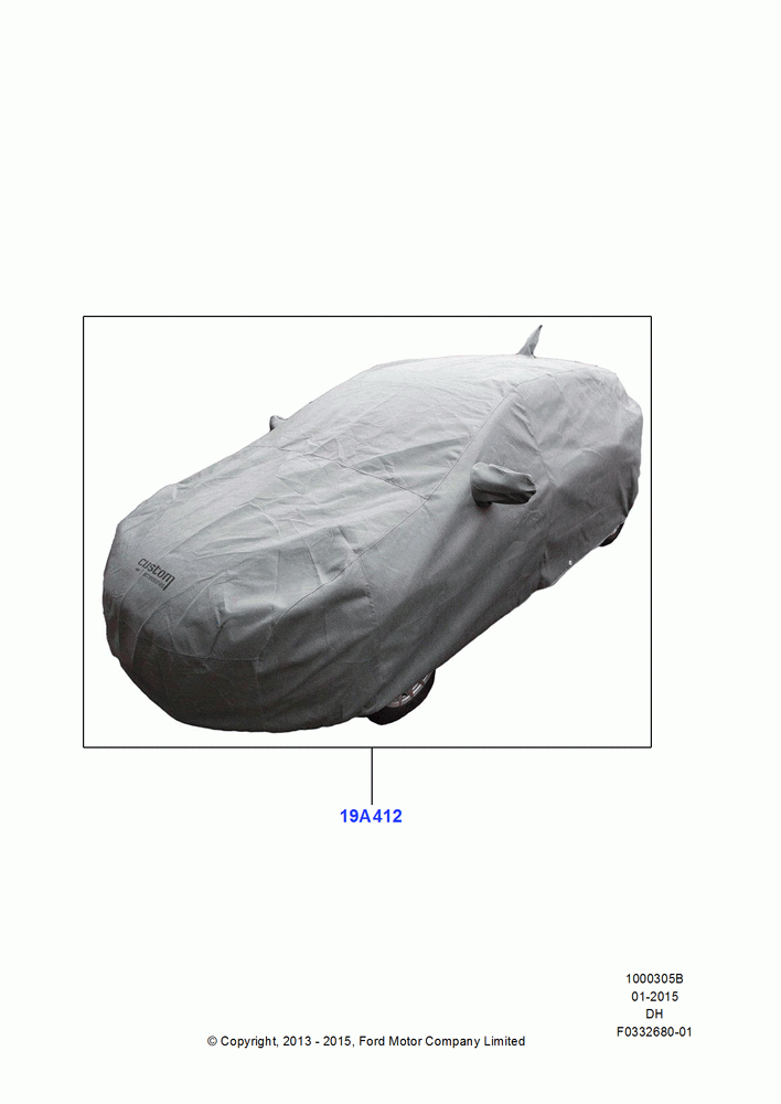 05B - Appearance And Maintenance Aids, Vehicle Cover; 30/JUL/2012-04/MAY/2018