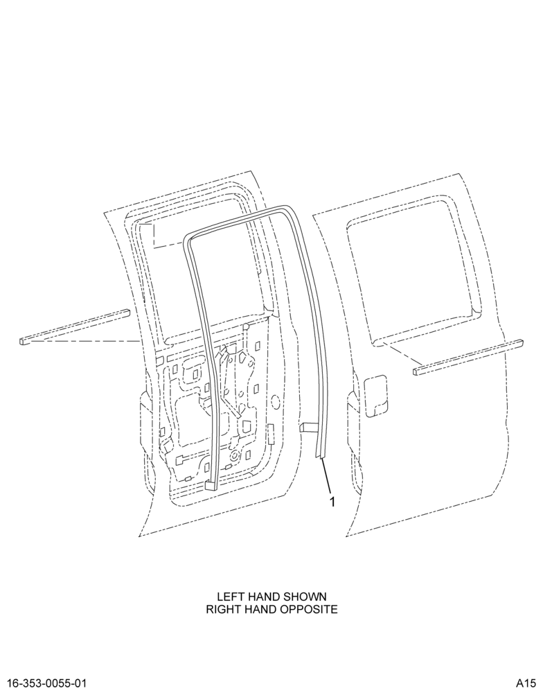 ..GUIDE DOOR GLASS FRAME (F81Z-2625766-AA)