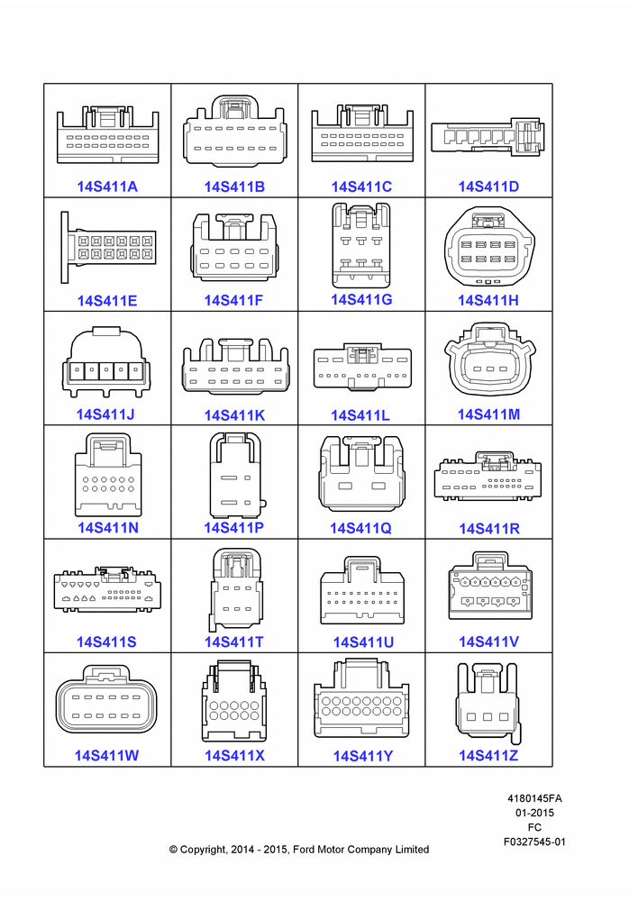 45FA - Pigtail Wiring Kits, Page A, Modules And Controllers; 20/OCT/2014