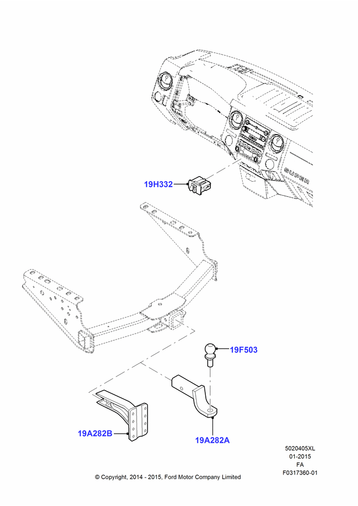 05XL - Tow Bar, Accessory; 17/MAR/2014-05/JUL/2016
