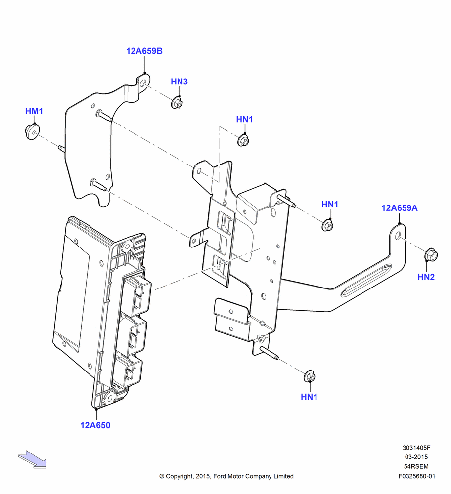 05F - Engine Modules and Sensors, 5.4L Modular SOHC V8, Cutaway; 06/APR/2015