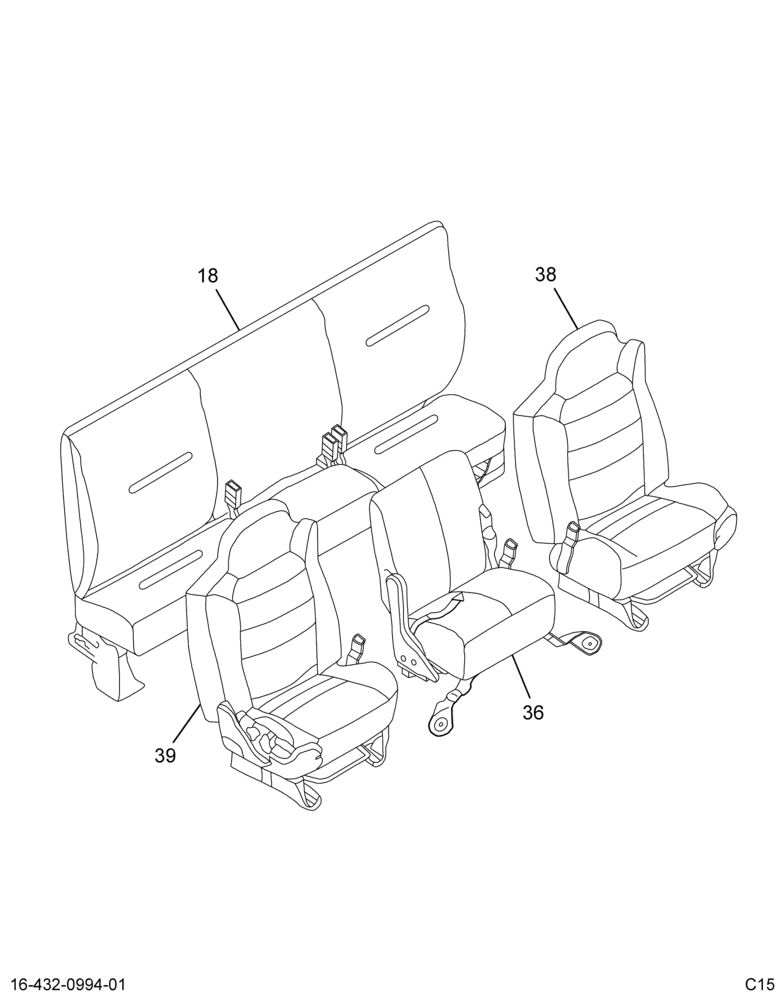 ..KIT SEATS DRV 40% PASS 20-40% (Intl. 3592246C91)