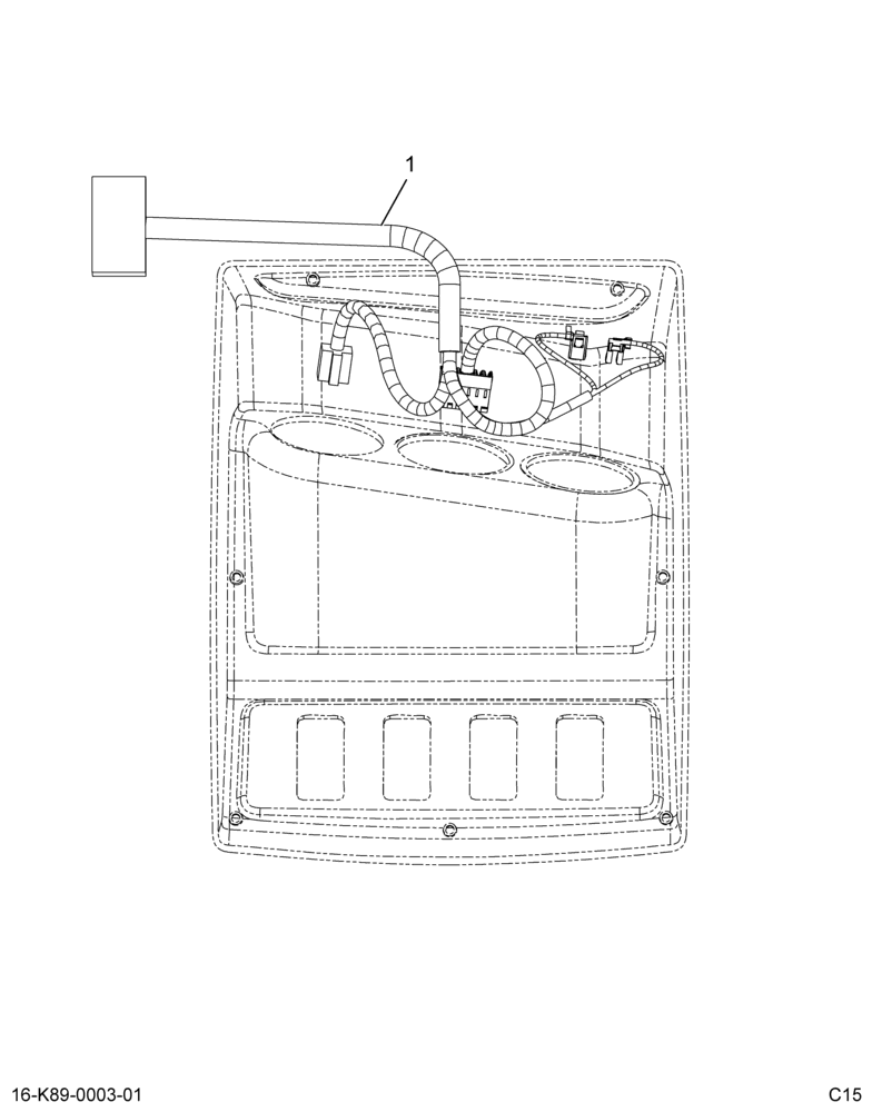 ..IP  HARNESS  GAUGE WIRING (Intl. 3880757F91)