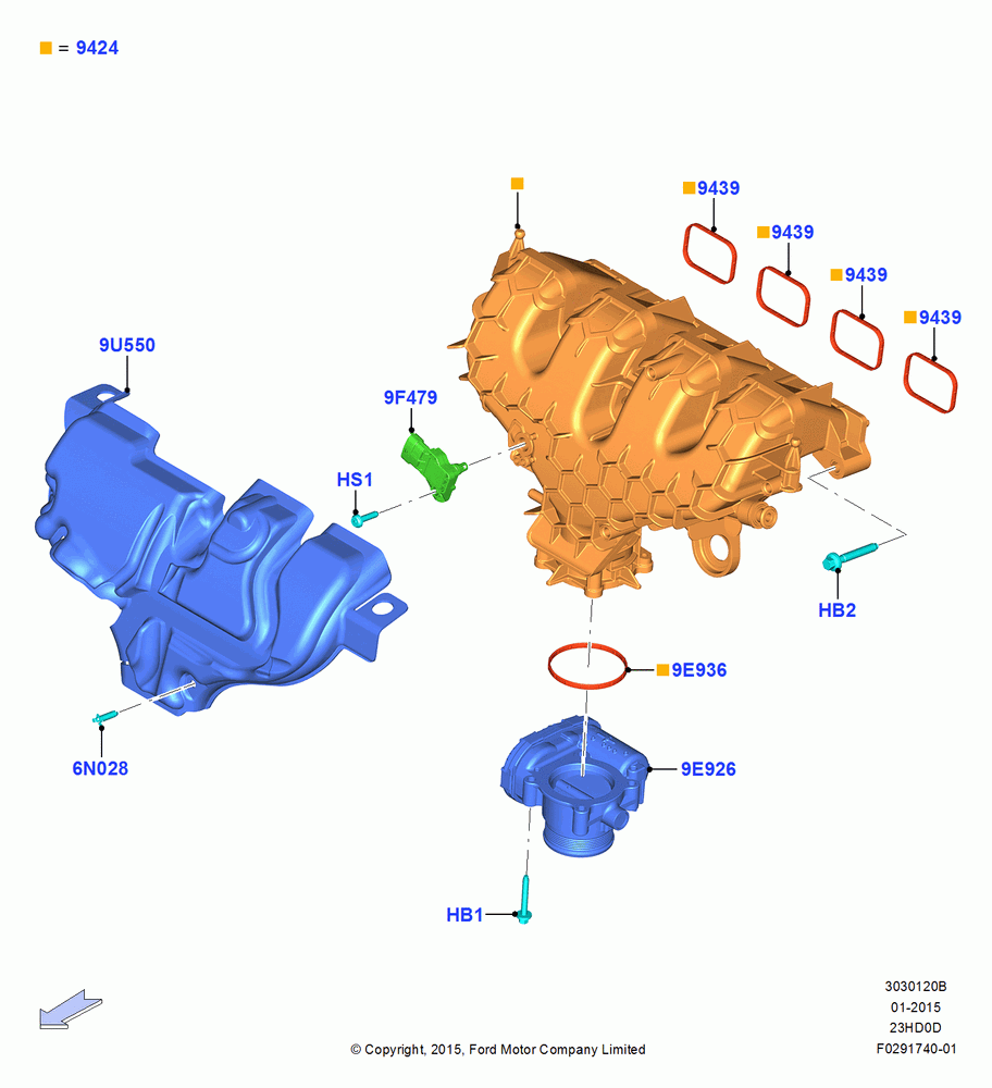 20B - Intake Manifold, 2.3L EcoBoost; 04/MAY/2015-03/MAR/2019