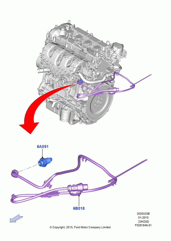 Engine Heater, 2.3L EcoBoost