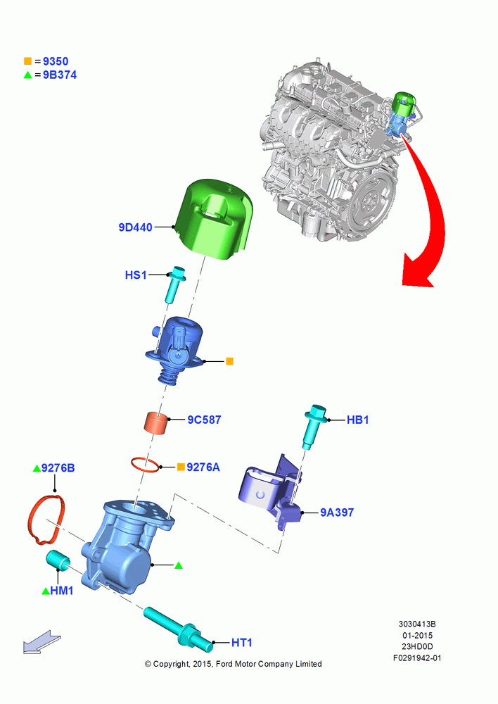 13B - Fuel Injection Pump-Engine Mounted, 2.3L EcoBoost; 04/MAY/2015-03/MAR/2019