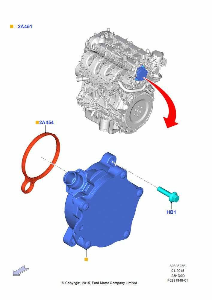25B - Vacuum Control and Air Injection, 2.3L EcoBoost; 04/MAY/2015-03/MAR/2019