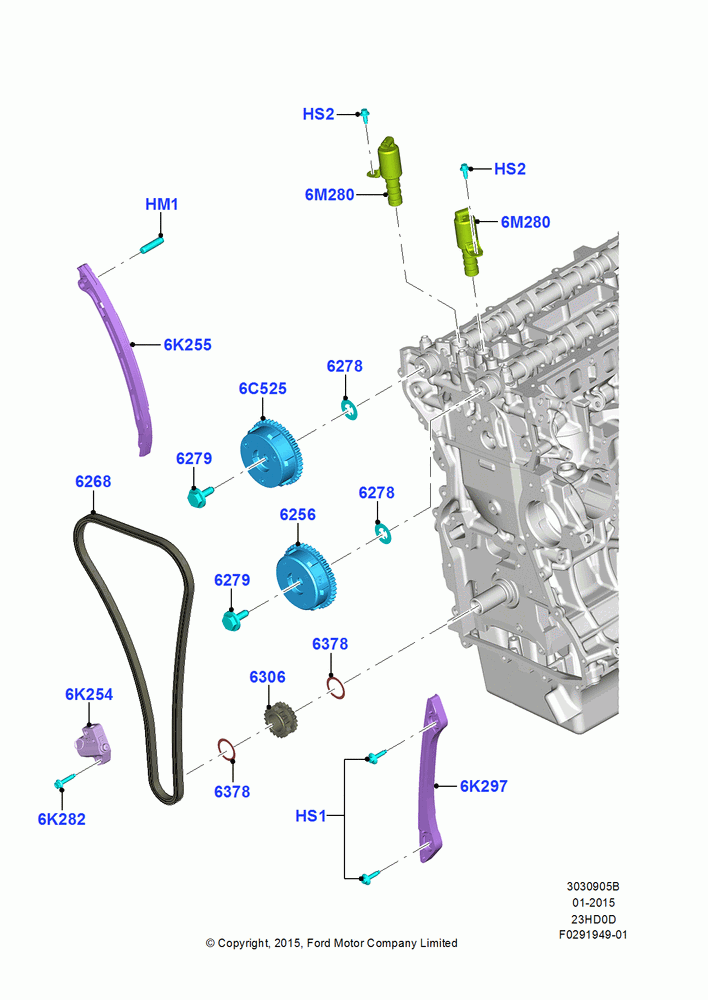 Timing Gear, 2.3L EcoBoost