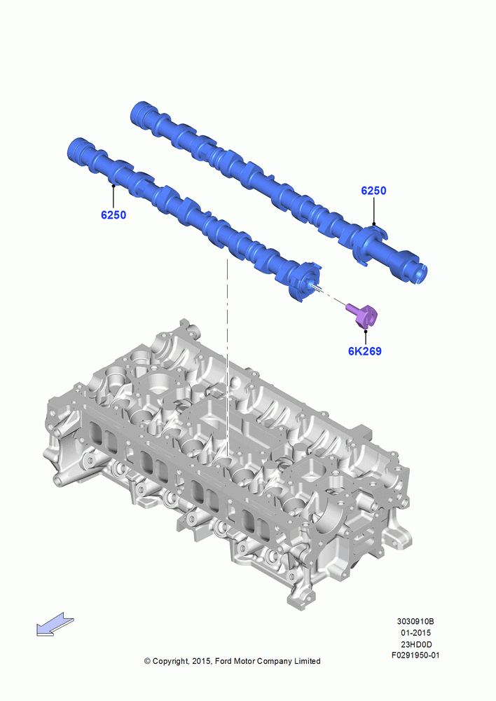 Camshaft, 2.3L EcoBoost