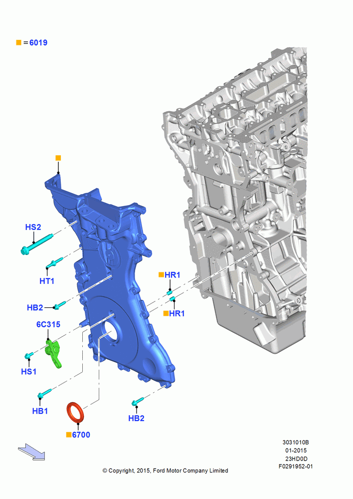 Timing Gear Covers, 2.3L EcoBoost