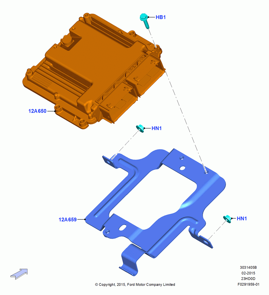 05B - Engine Modules and Sensors, 2.3L EcoBoost; 04/MAY/2015-03/MAR/2019