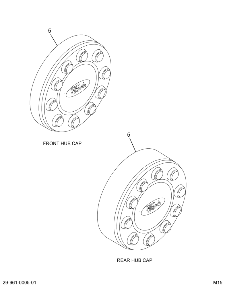FRONT HUB CAP COVER