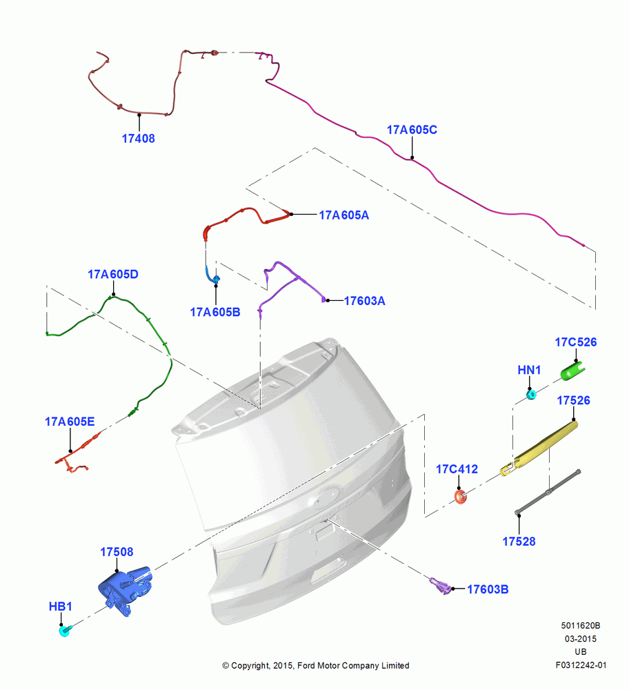 20B - Rear Window Wiper and Washer; 04/MAY/2015-03/MAR/2019