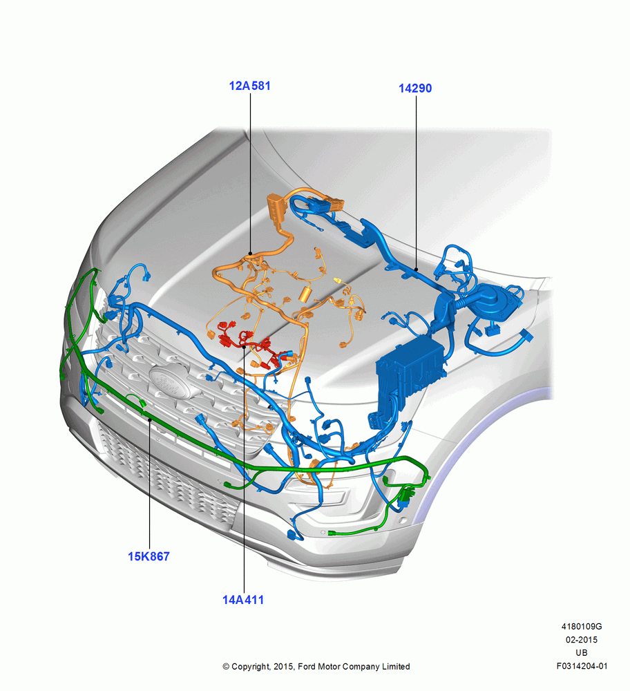 09G - Wiring - Engine And Transmission, 2.3L EcoBoost; 04/MAY/2015-03/MAR/2019