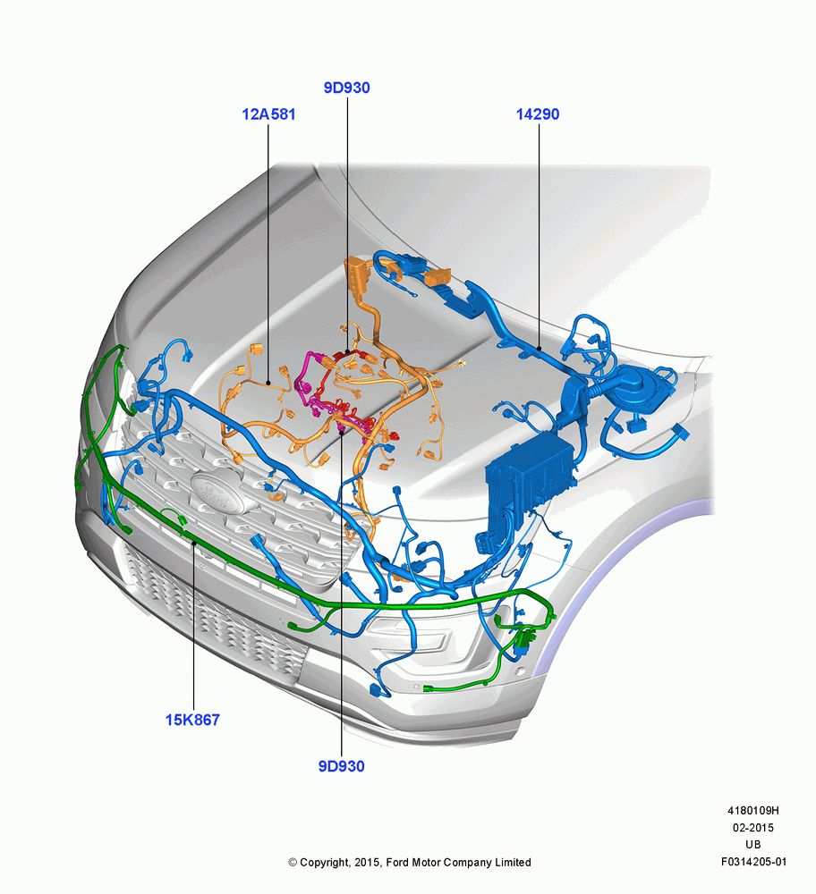 09H - Wiring - Engine And Transmission, 3.5L DOHC T/C V6 Gas; 04/MAY/2015-03/MAR/2019