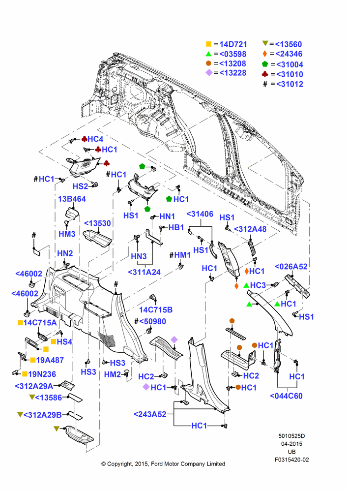 25D - Side Trim, LH; 04/MAY/2015-03/MAR/2019