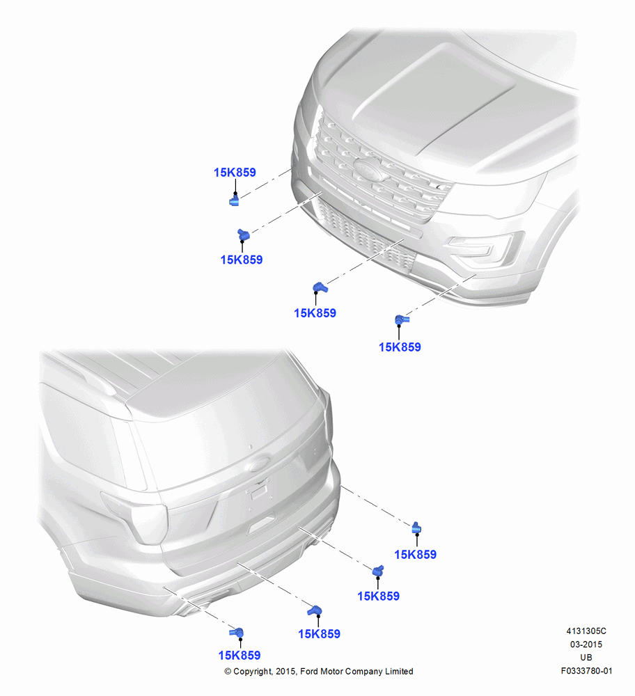05C - Parking Distance Control, With Front Parking Aid; 04/MAY/2015-03/MAR/2019