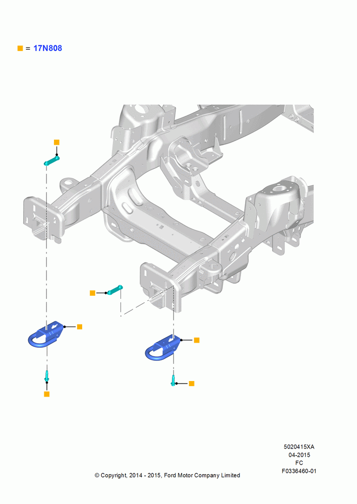 15XA - Front Towing Equipment, (+) North American Markets, Accessory; 20/OCT/2014
