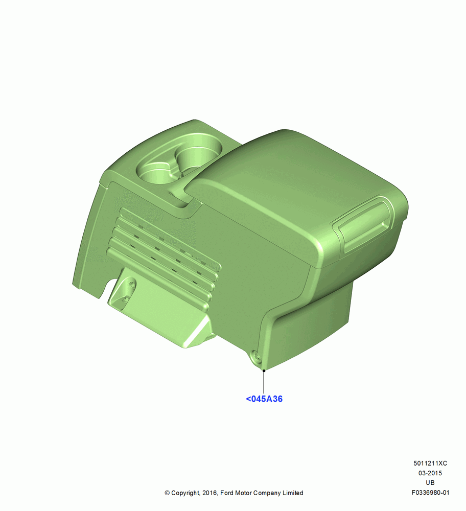 11XC - Console - Rear Floor, Accessory; 04/MAY/2015-03/MAR/2019