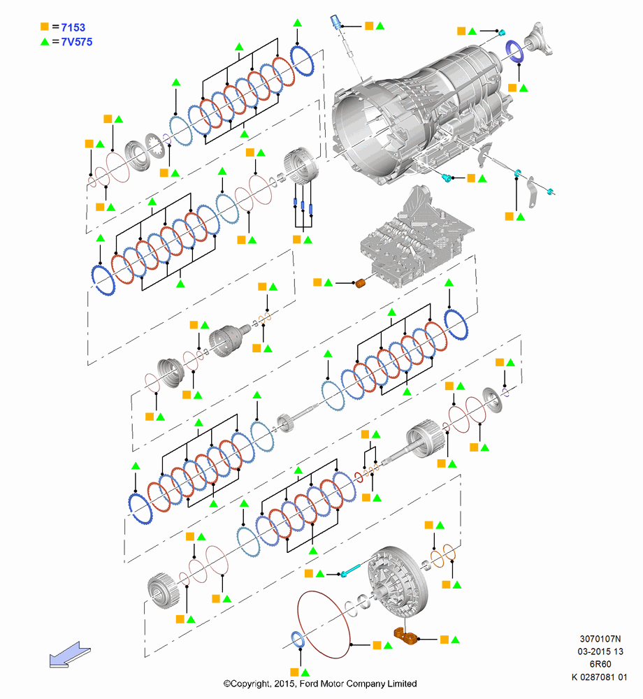 07N - Automatic Transmission Gasket Kits, 6 Speed Automatic Trans (6R80); 21/APR/2014