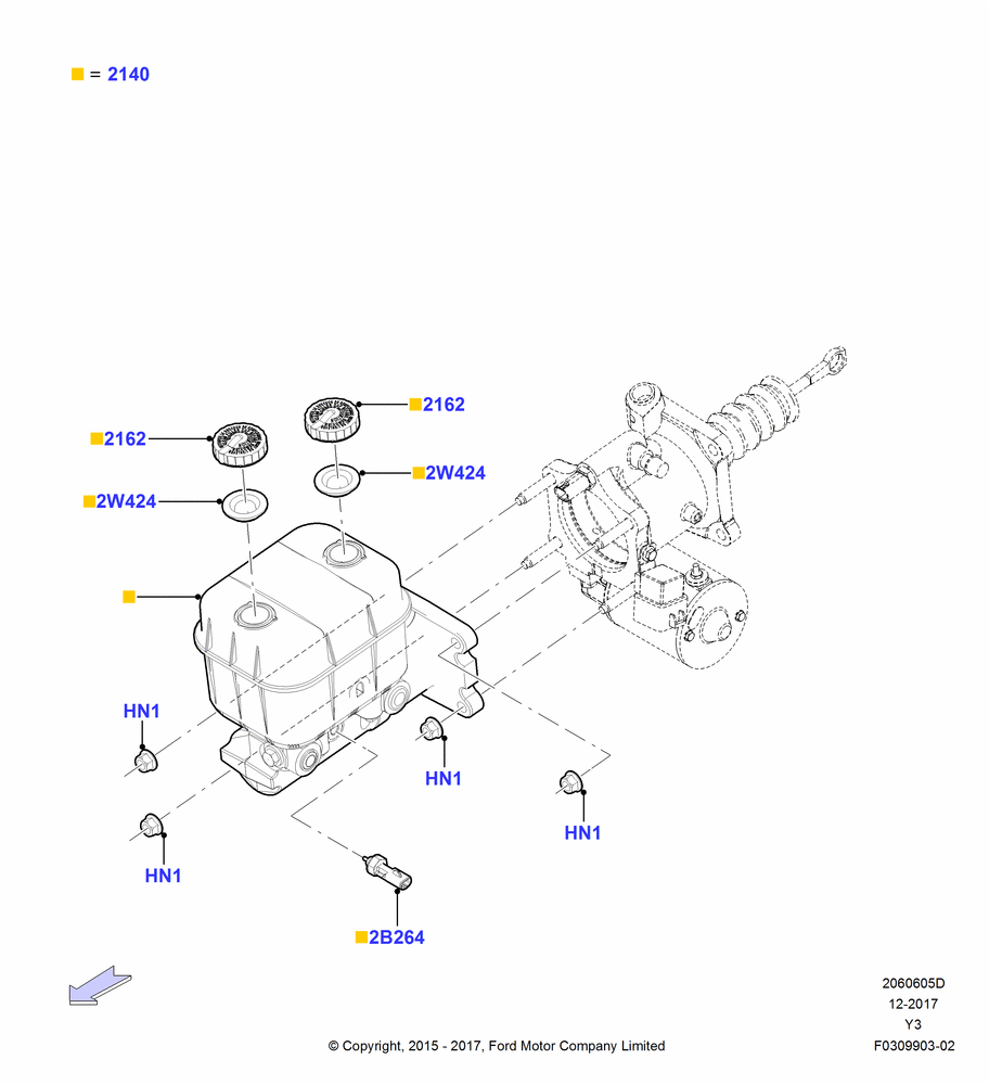 Master Cylinder - Brake System, With Power 4 Wheel Disc Hydro Max