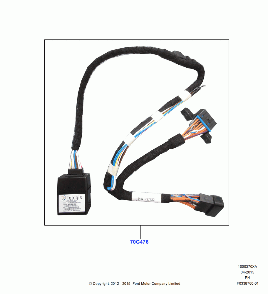 70XA - Police Conversion, Accessory, Telematics; 06/FEB/2012-01/MAR/2019