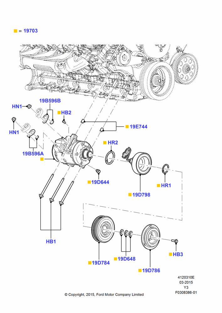 10E - Air Conditioning Condensr/Compressr, Compressor Assy; 01/JUN/2015