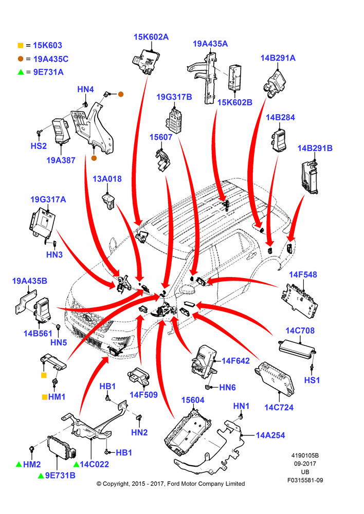 05B - Vehicle Modules and Sensors; 04/MAY/2015-03/MAR/2019