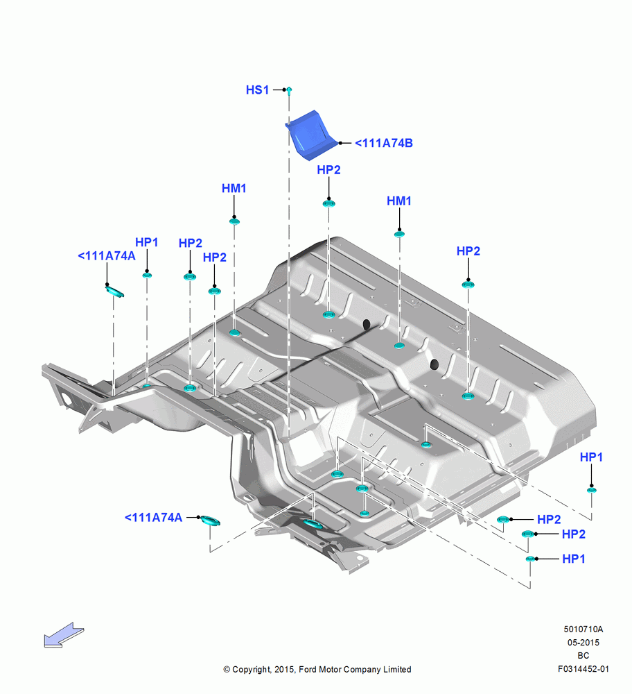 10A - Plugs - Floor Pan, Regular Cab; 13/JUL/2015
