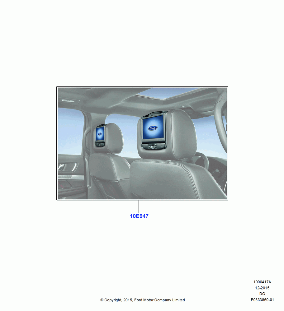 17XA - Accessory Entertainment Systems, Accessory - DVD Head Rest Kits; 19/JAN/2015