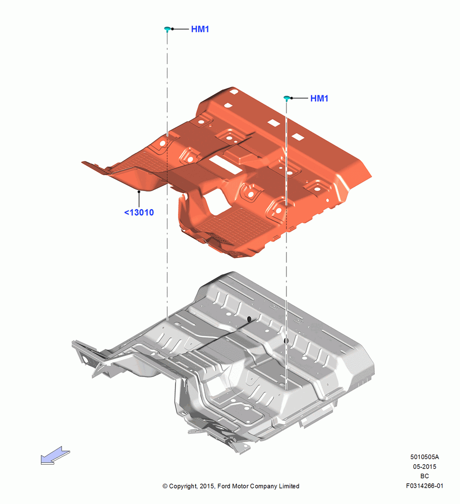 05A - Floor Trim, Regular Cab; 13/JUL/2015